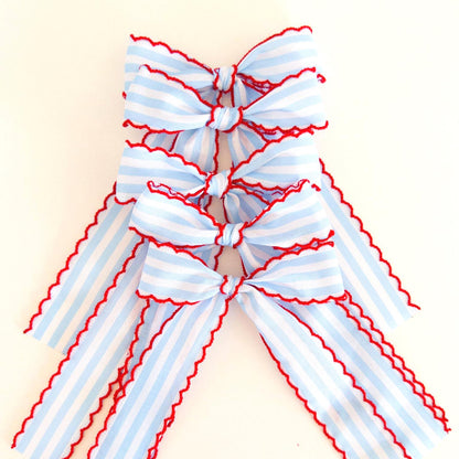 Red, White, and Blue Long Tail Bows