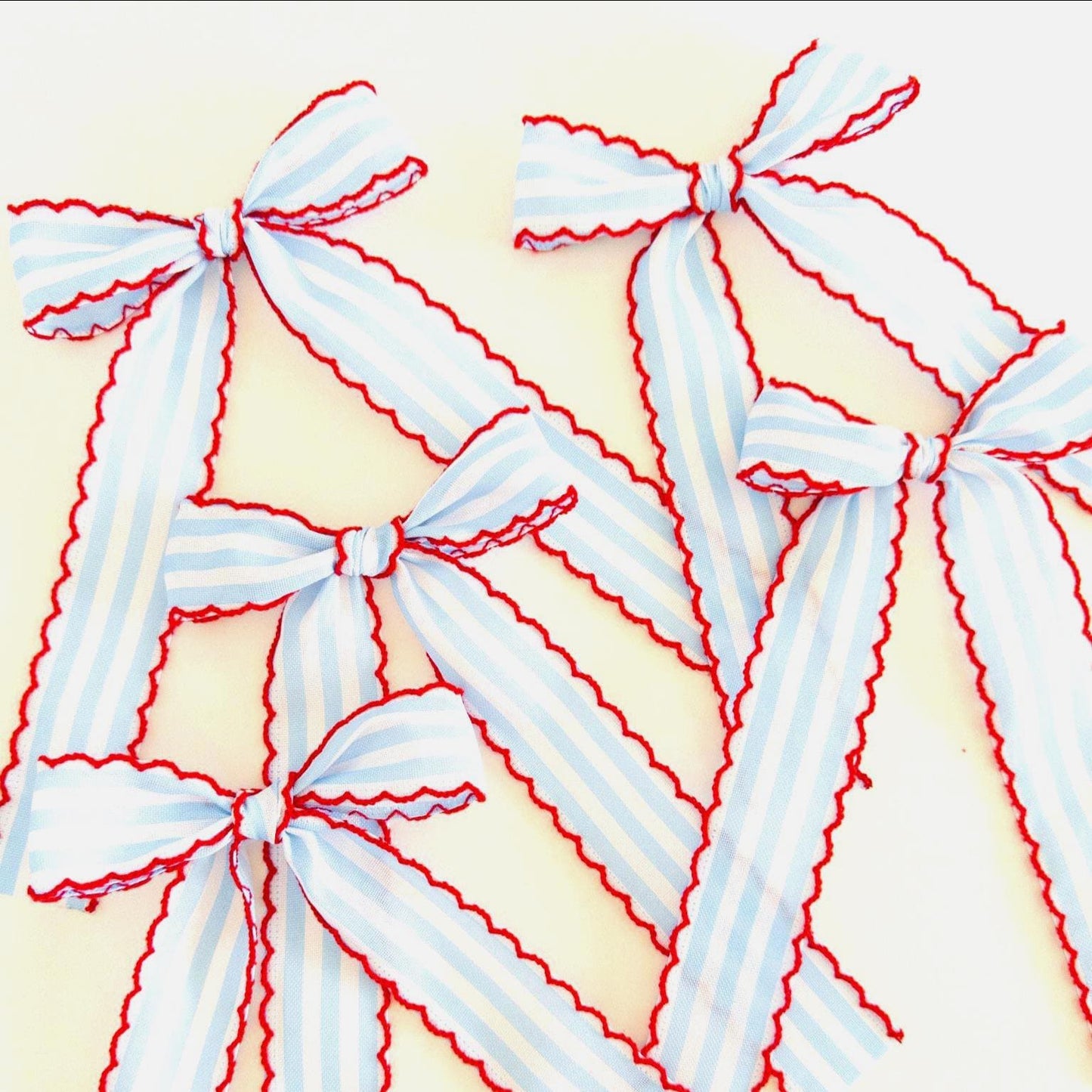 Red, White, and Blue Long Tail Bows