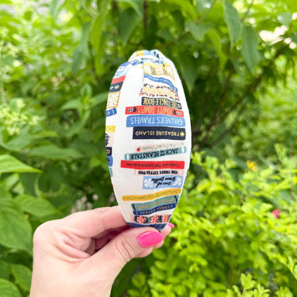 Book Lover Headband | Made with Rifle Paper Co. Fabric