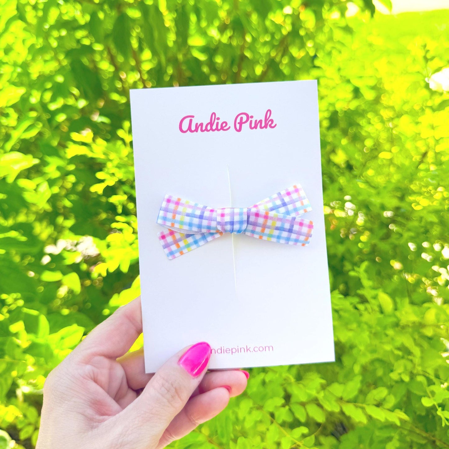 Bright Colorful Plaid Bows | Toddler Bows | Single Bow or Piggy Set