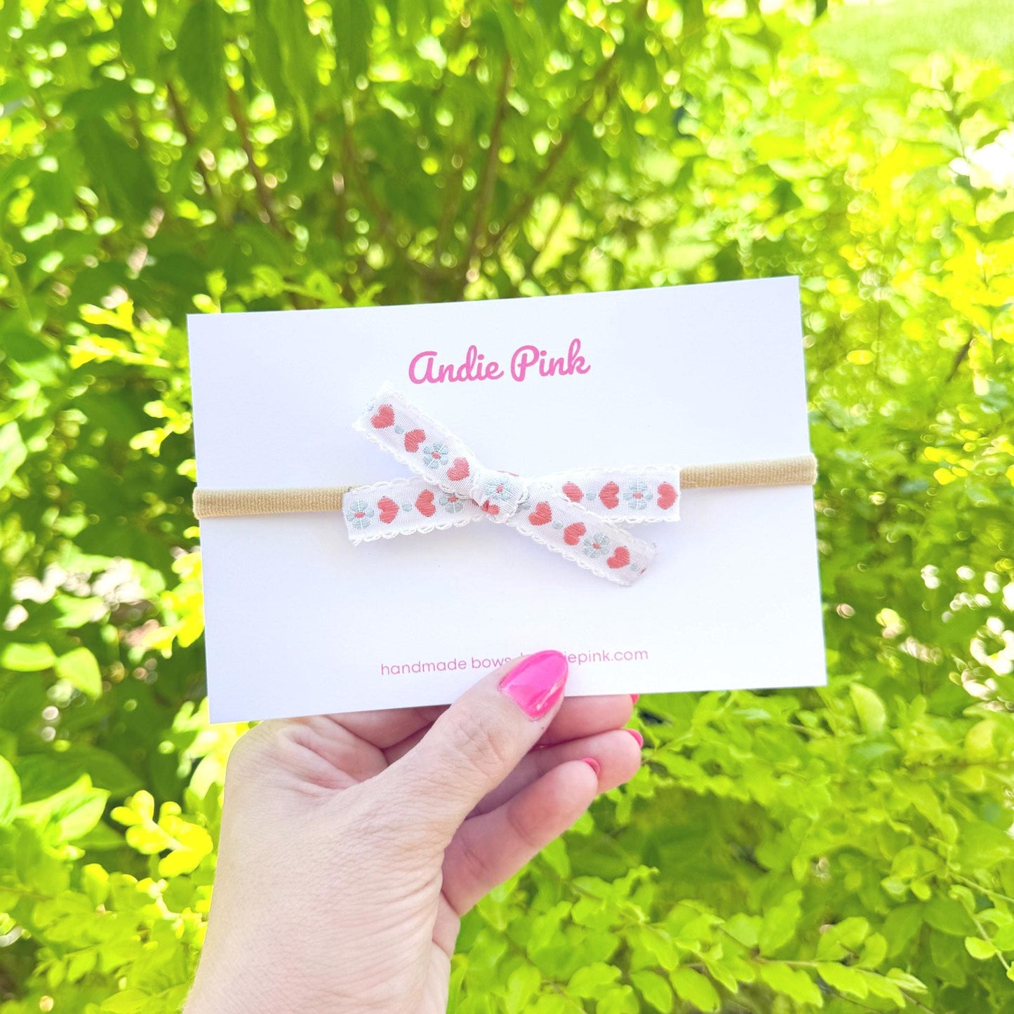 White Bows with Heart Accents | Toddler Bows | Single Bow or Piggy Set