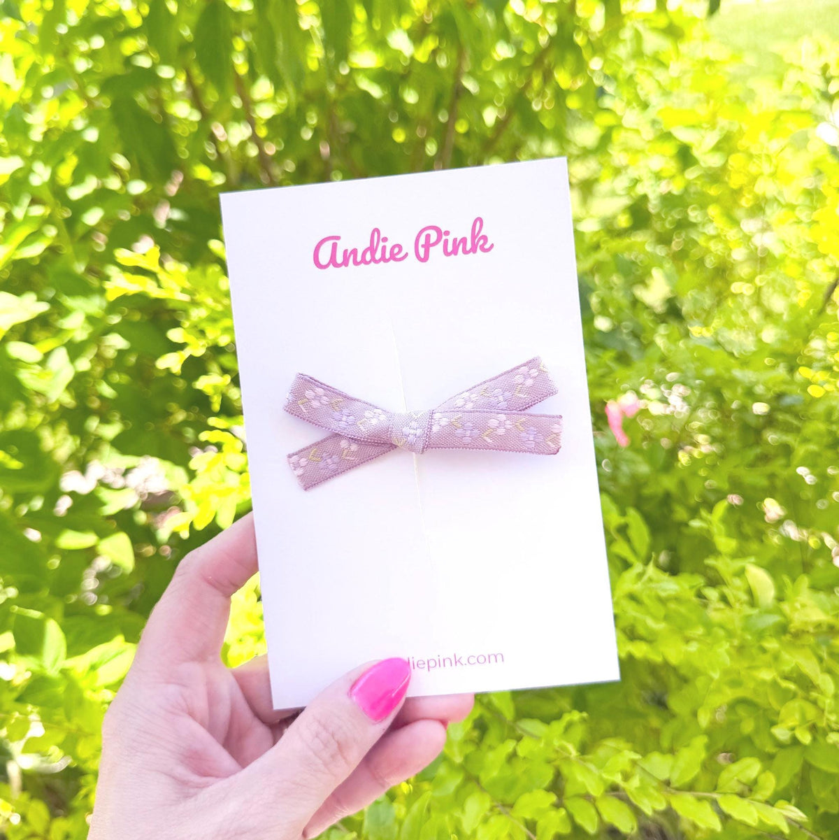 Soft Purple Floral Bows | Toddler Bows | Single Bow or Piggy Set