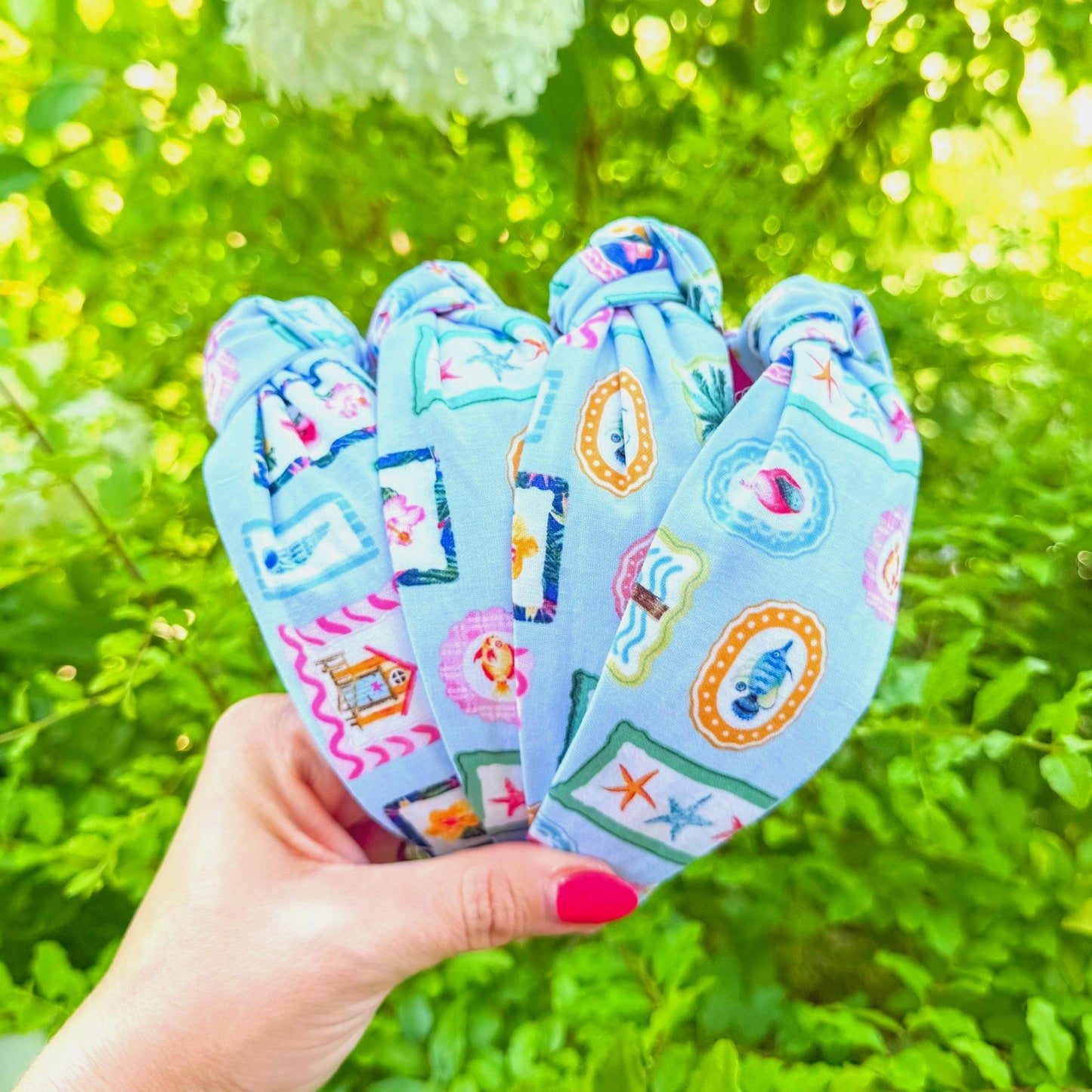Blue Summer Theme Headband