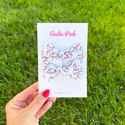 Sports Theme Hair Bows for | 3 inches | 6 Styles