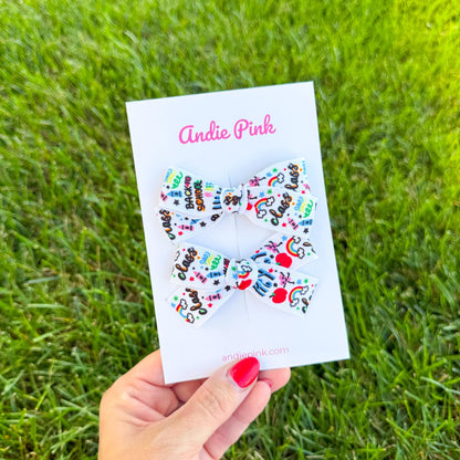 Back-to-School Bows | School Theme Bows | Pencils
