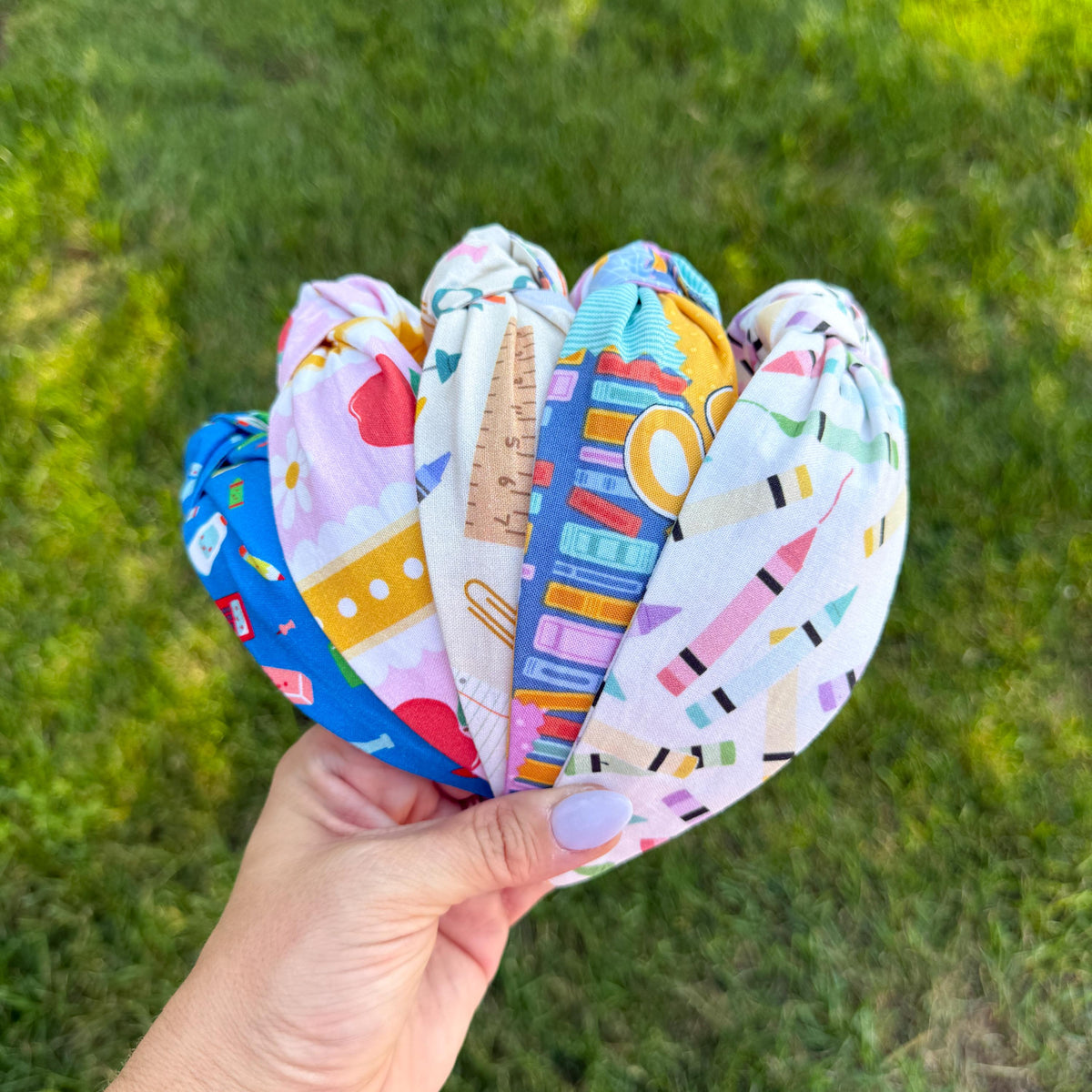 Beige Back-to-School Theme Headband