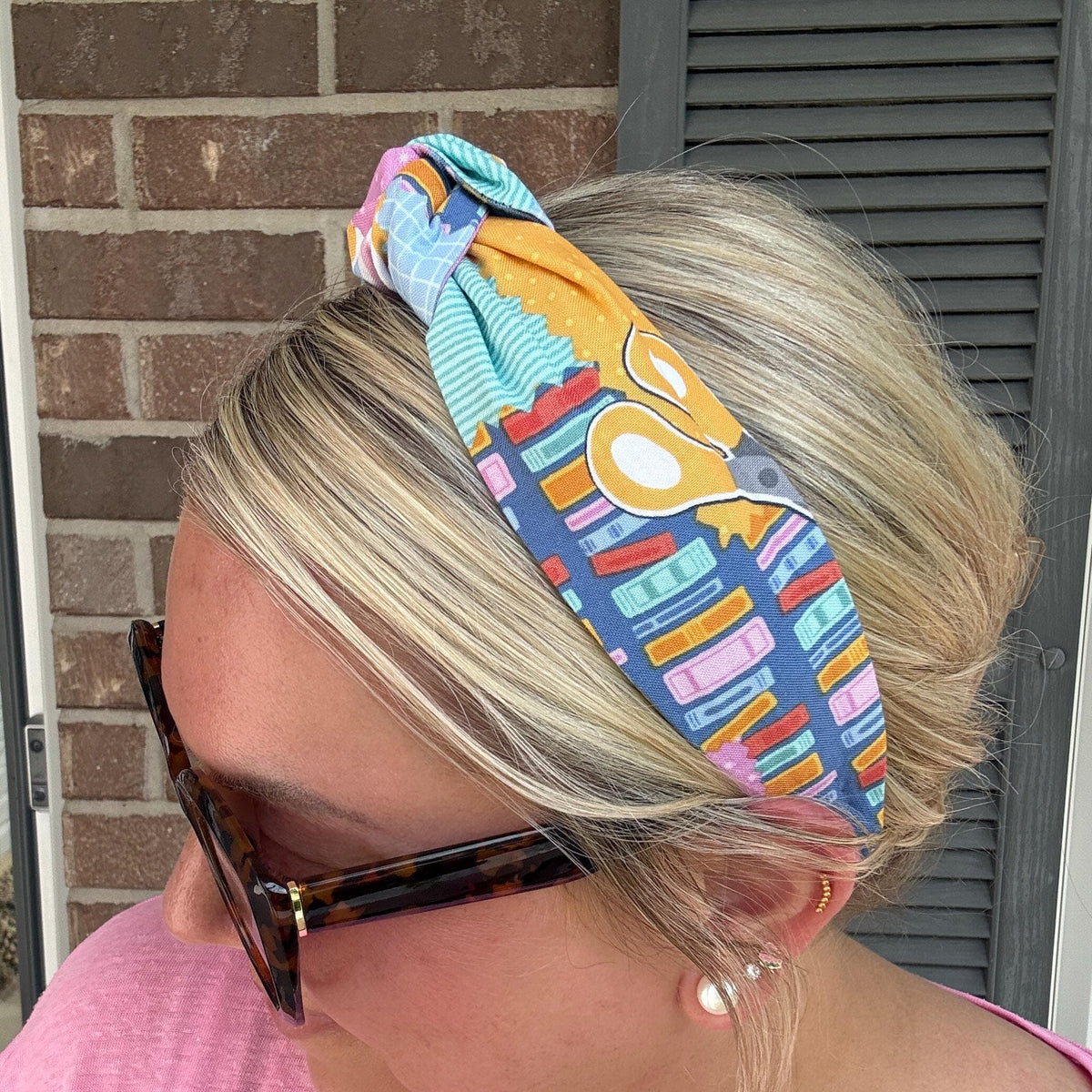 Pink and Purple Back-to-School Theme Headband