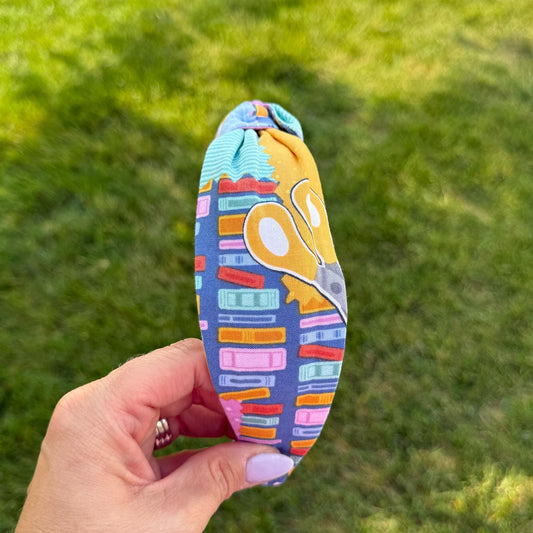 Pink and Purple Back-to-School Theme Headband