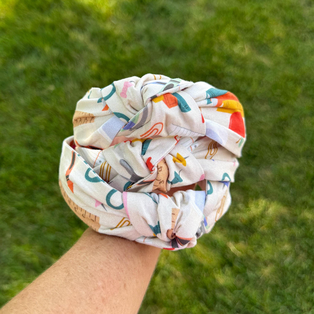 Beige Back-to-School Theme Headband
