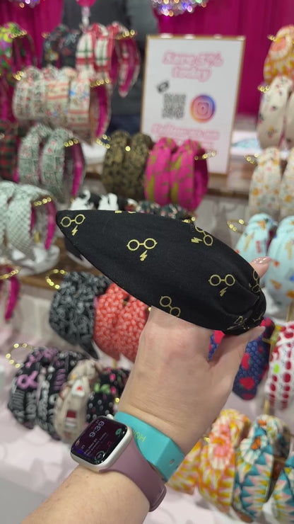 Black & Gold Harry Potter Theme Headband