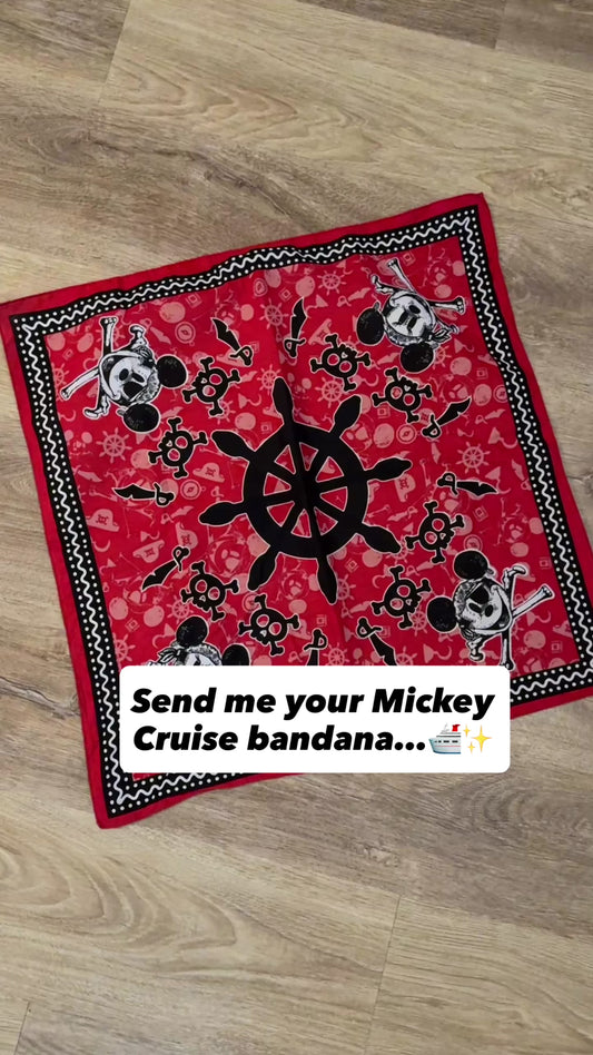 Custom Mickey Cruise Bandana Headband