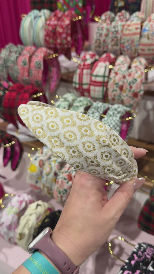 White & Gold Rifle Paper Co. Headband