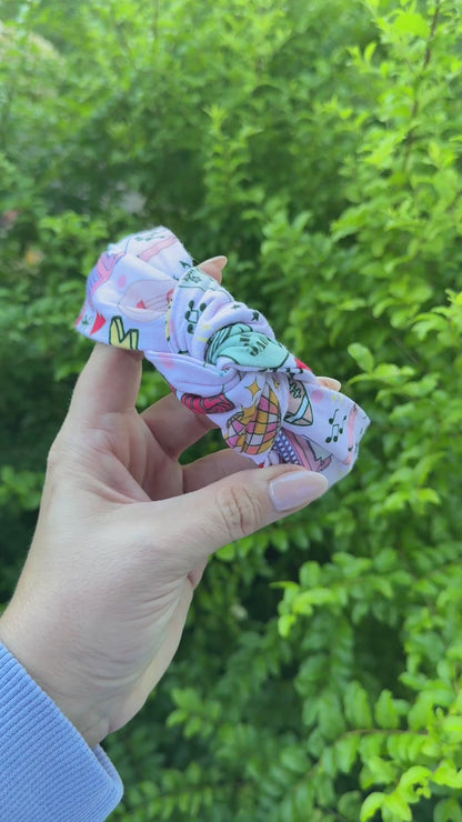 Taylor Swift Inspired Headband | Handmade Pink Topknot with Eras-Inspired Details